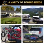 Geteen Black Trailer Hitch Kit,Anti-Rust Gloss Black Powder Coat