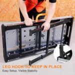 WORKESS Metal Welding Table Folding Welding Adjustable 1000 lbs