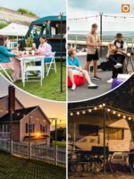 Addlon 4 Pack String Light Poles Pro,Aluminum Waterproof Harder 9FT Light Poles