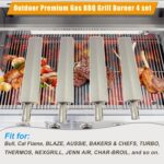Fenluqi 4-Set Heavy Duty Cast Stainless Steel Grill Burners