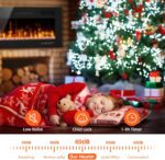 Eueiriup Recessed and Wall Mounted Fire with Remote Control