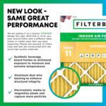 Filterbuy 20x25x5 Air Filter MERV 11 Allergen Defense (4-Pack)