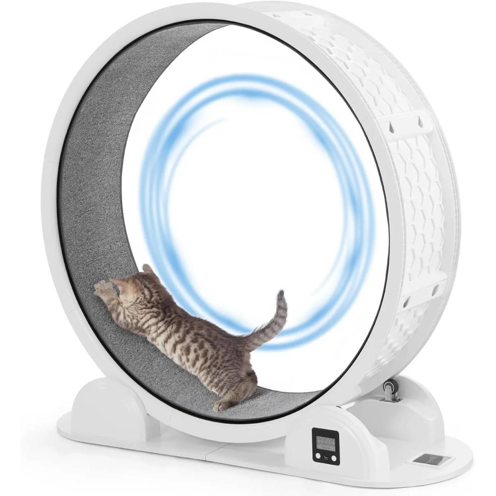 HOVONO Cat Exercise Wheel with Pedometer,10 Minutes Fast and Easy Installation HOVONO Cat Exercise Wheel with Pedometer,10 Minutes Fast and Easy Installation