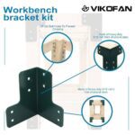 Vikofan Garage Workbench Legs Brackets,8 PCS 4mm Green