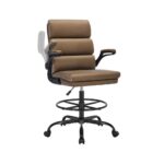 Amseatec Tall Office Chair with Padded Flip-up