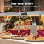 Hiteemer Food Heat Lights Hanging Overhead Stainless Steel with Cord