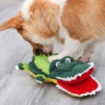 Alligator Dog Toy Plush Pet SniffingToy