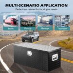 KING CHAO FOO 36" Aluminum Truck Bed Tool Box,Diamond Plate ToolBox
