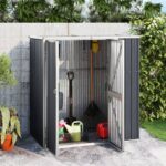 Metal Garden Tool Shed in 4 Colours / 3 Sizes