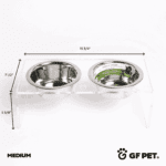 Acrylic Double Pet Feeder ?C Clear