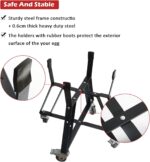 Dracarys Powder Coated Steel Rolling Outdoor Cart with Heavy Duty Locking Caster Wheels