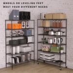 YYkokocat Capacity Heavy Duty Storage Shelves Commercial Wire Shelving Unit and Storage Adjustable