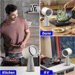 AMZCHEF Portable Range Hood with 3 Speed Exhaust Fan,Low Noise Large Oil Collection Cup