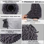 4pcs Microfiber Dog Towel Dogs Grooming Mitt