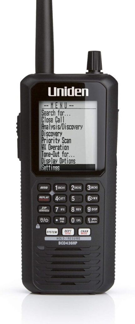 Uniden BCD436HP HomePatrol Digital Handheld Scanner with GPS & Weather Alerts