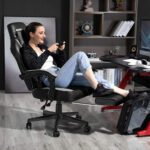 BOSSIN Gaming Chairs with Footrest,Big and Tall Gamer Chair with Headrest and Lumbar Support