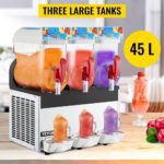 Commercial 3 Tanks Frozen Drink Slush Slushy Making Machine Smoothie Maker 45L
