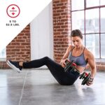 Bowflex SelectTech 552 Adjustable Dumbbells Pair,5-52.5 lbs,Space-Saving Home Gym Equipment