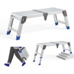 Anyelse Foldable Step Ladder Heavy Duty Work Bench with One-Touch Automatic Fold