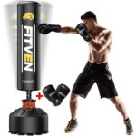 FITVEN Freestanding Punching Bag with Boxing Gloves