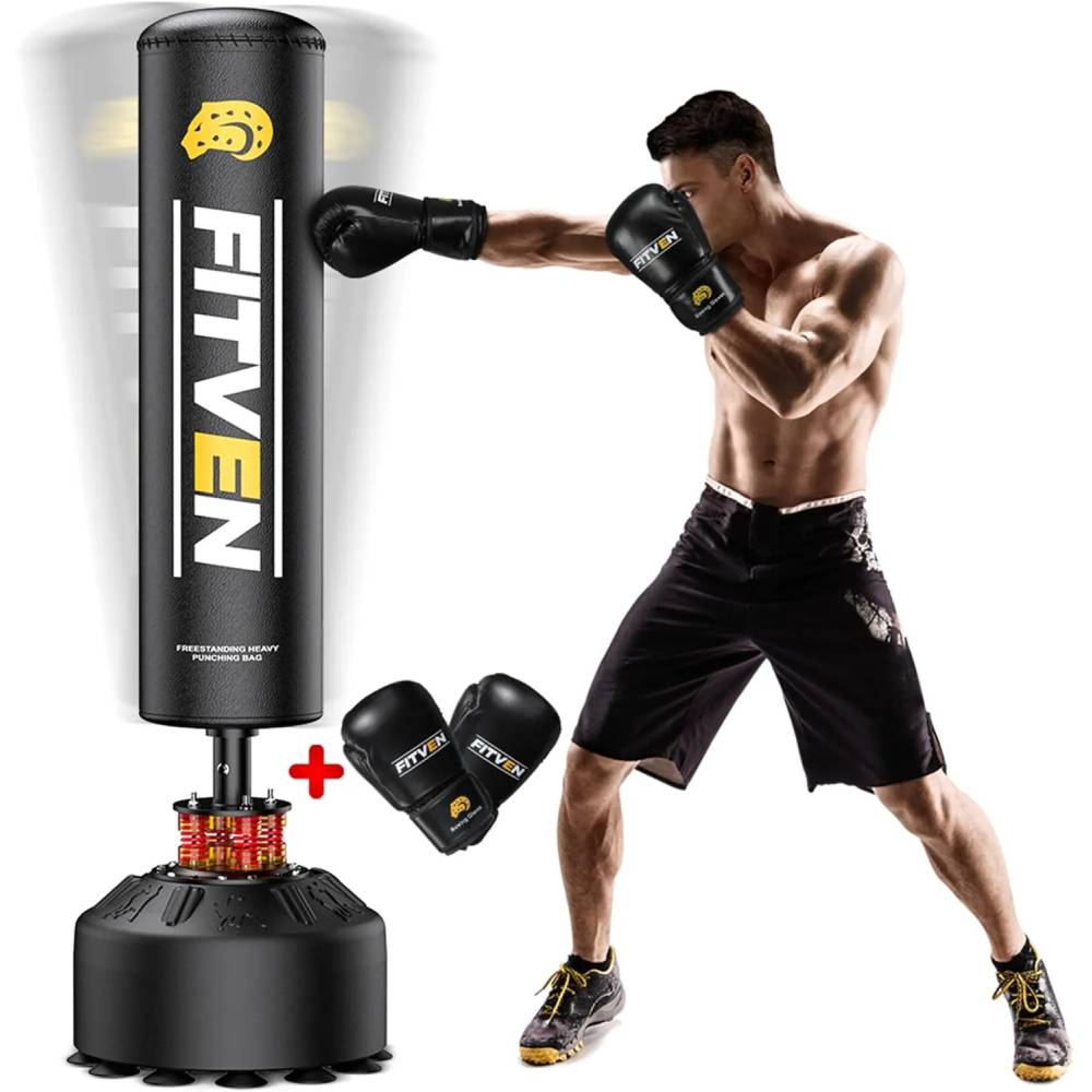 FITVEN Freestanding Punching Bag with Boxing Gloves FITVEN Freestanding Punching Bag with Boxing Gloves