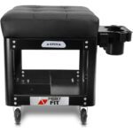 FreekyFit Padded Mechanics Stool with Tool Tray Storage