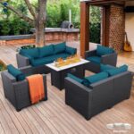 5 Piece Furniture Outdoor Sectional Cushions