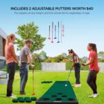 ZivPlay Putt Putt Golf Set with 2 Putter Golf Balls