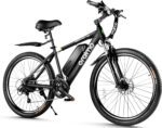 Adult Electric Bike,350W BAFANG Motor (500W Peak),4A 3H Fast Charging,468Wh Li-Ion Battery,21 Speed Gears,Air Saddle,45 Miles 20 MPH 26" Mountain Bike Electric Bike