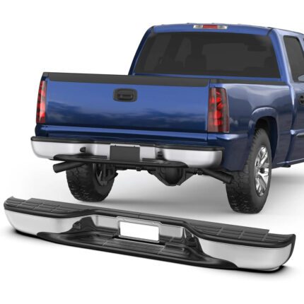 KUIPERAUTO Chrome Rear Step Bumper Assembly