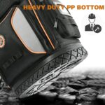 LOKASS Tool Bag Backpack,Large,Black and Orange