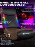 X Rocker Solo RGB Mesh 2.0 Audio Floor Rocker,30.1 x 15.4 x 24.2,Rocking Video Game Chair