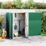 Metal Garden Tool Shed in 4 Colours / 3 Sizes