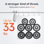 SwitchBot Smart Automatic Curtain Opener 2 Pack - WiFi Remote Control with App/Timer