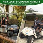 Cartalia Golf Cart Foldable Windshield with 3/4" Front Struts Tube