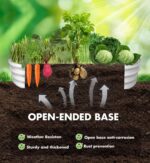 COATTOA Galvanized Raised Garden Bed,Raised Garden Boxes,2 Pcs