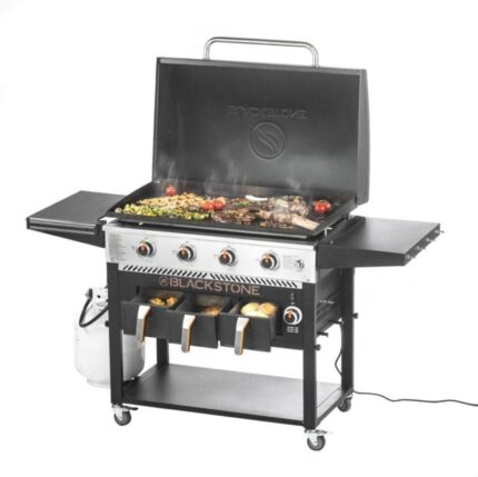 Blackstone 4-Burner 36??? Griddle with Air Fryer and Hood