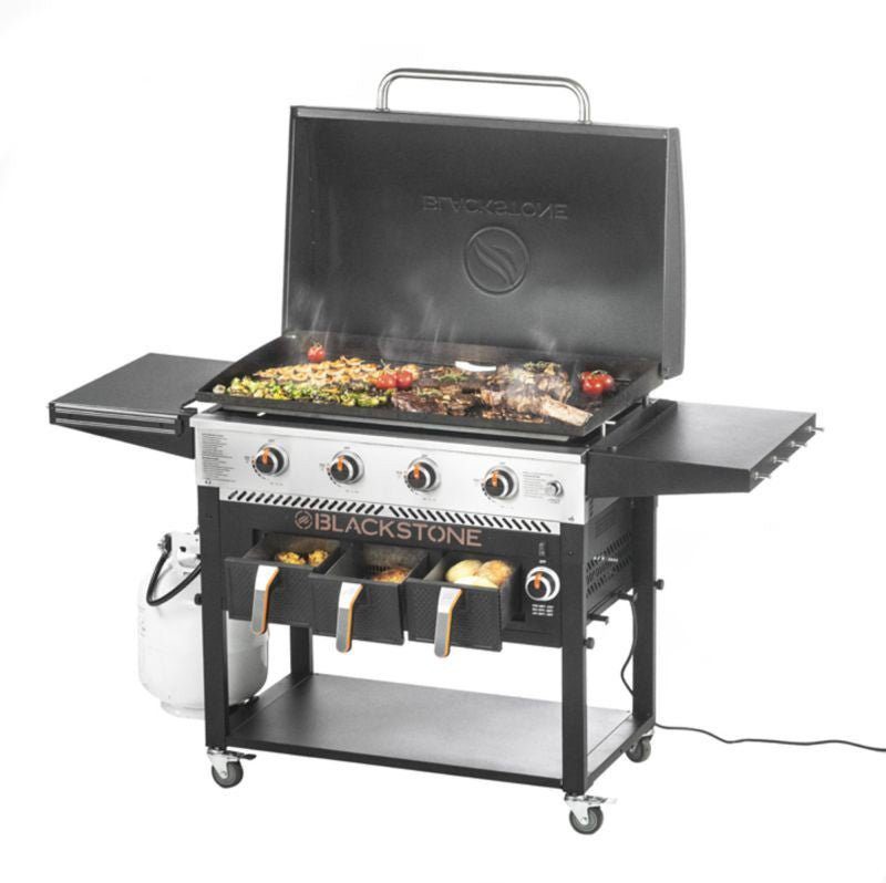 Blackstone 4-Burner 36??? Griddle with Air Fryer and Hood Blackstone 4-Burner 36??? Griddle with Air Fryer and Hood