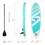 Marnur Inflatable Stand up Paddle Board SUP 6 In Thick