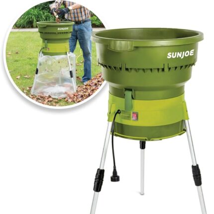 Sun Joe Electric Leaf Mulche up to 55-Gallons per Minute,Adjustable Control Dial