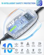 EVDANCE Charger Portable Electric Vehicle Charging with 25 ft Charging Cable EV Chargers