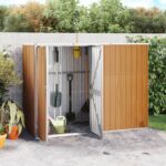 Metal Garden Tool Shed in 4 Colours / 3 Sizes