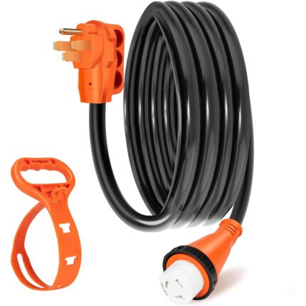 WELLUCK 50 Amp 15FT RV Power Extension Cord with Cord Organizer