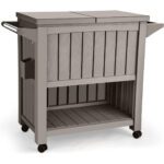 YITAHOME 85 Quart Rolling Cooler Cart with Bottle Opener Drainage,Portable Cooler on Wheels