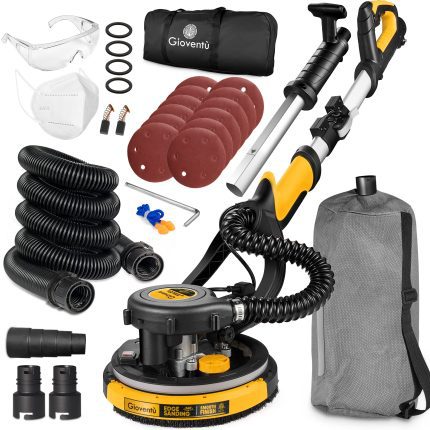 Giovent?? Electric Drywall Sander with Vacuum for Popcorn Ceiling