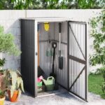 Metal Garden Tool Shed in 4 Colours / 3 Sizes