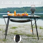PORTAL Camping Table Portable Foldable with Adjustable Legs