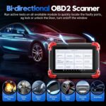 Bidirectional Scan Tool: 2024 Newest Automotive Scanner Diagnostic Tool with ECU Coding,Active Tests,All System Scan,36+ Resets,Crankshaft Relearn,Android 10,3-Year Updates