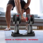 FitRx Smart Bell,Quick Select Adjustable Dumbbell,5-52.5 Lbs