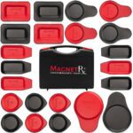 MagnetRX Assorted Round & Rectangular 2500-5200 Gauss Magnets (22 Mixed Units)